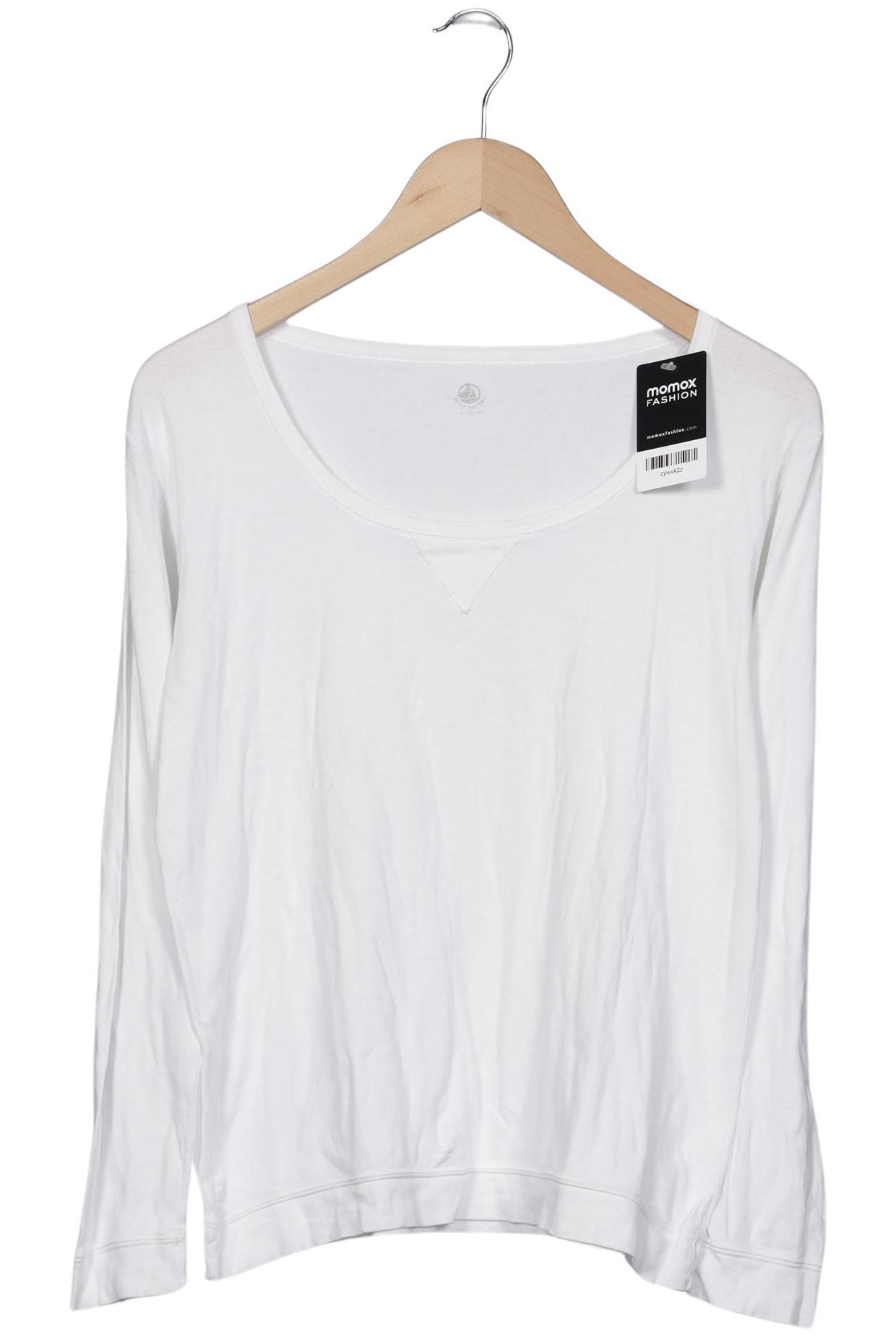 

Petit Bateau Damen Langarmshirt, weiß, Gr. 42