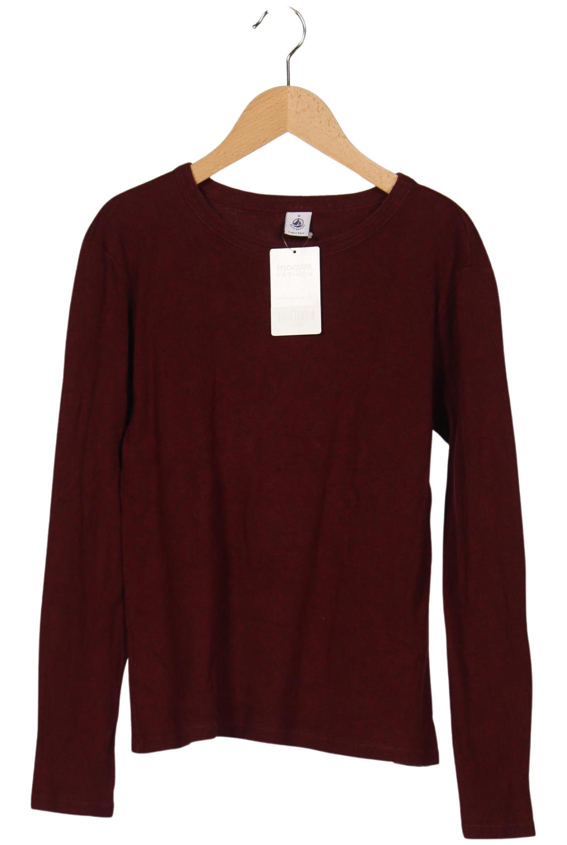 

Petit Bateau Damen Langarmshirt, bordeaux, Gr. 38