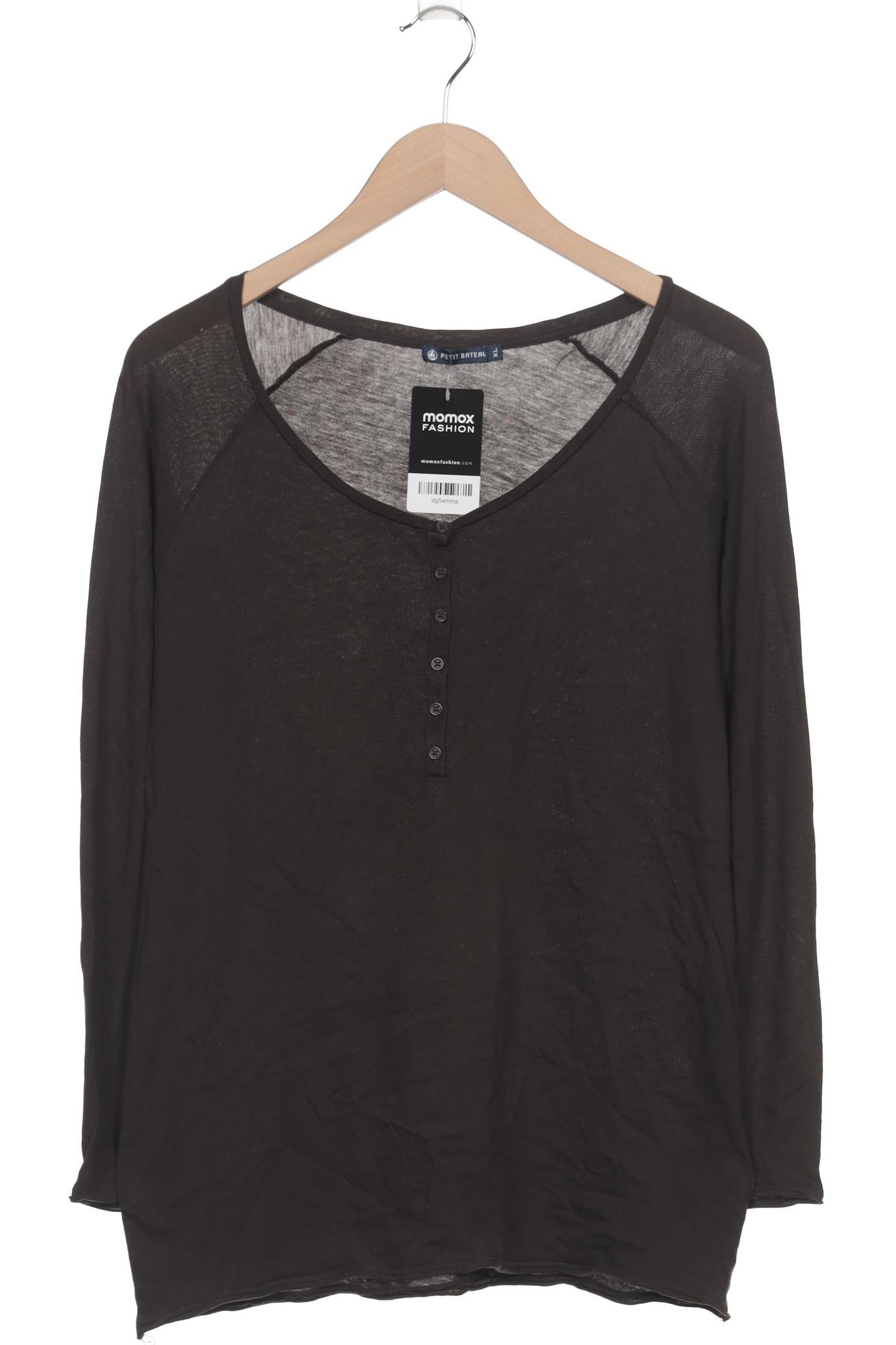 

Petit Bateau Damen Langarmshirt, braun, Gr. 44