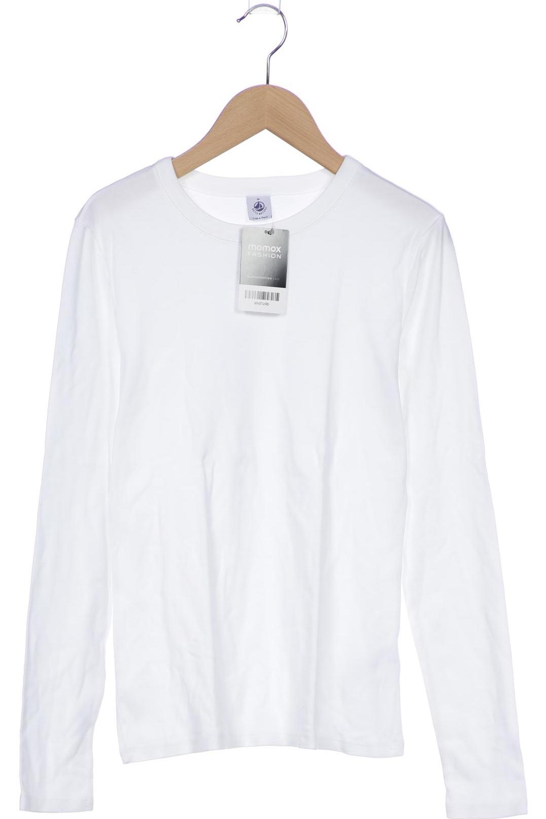 

Petit Bateau Damen Langarmshirt, weiß, Gr. 38