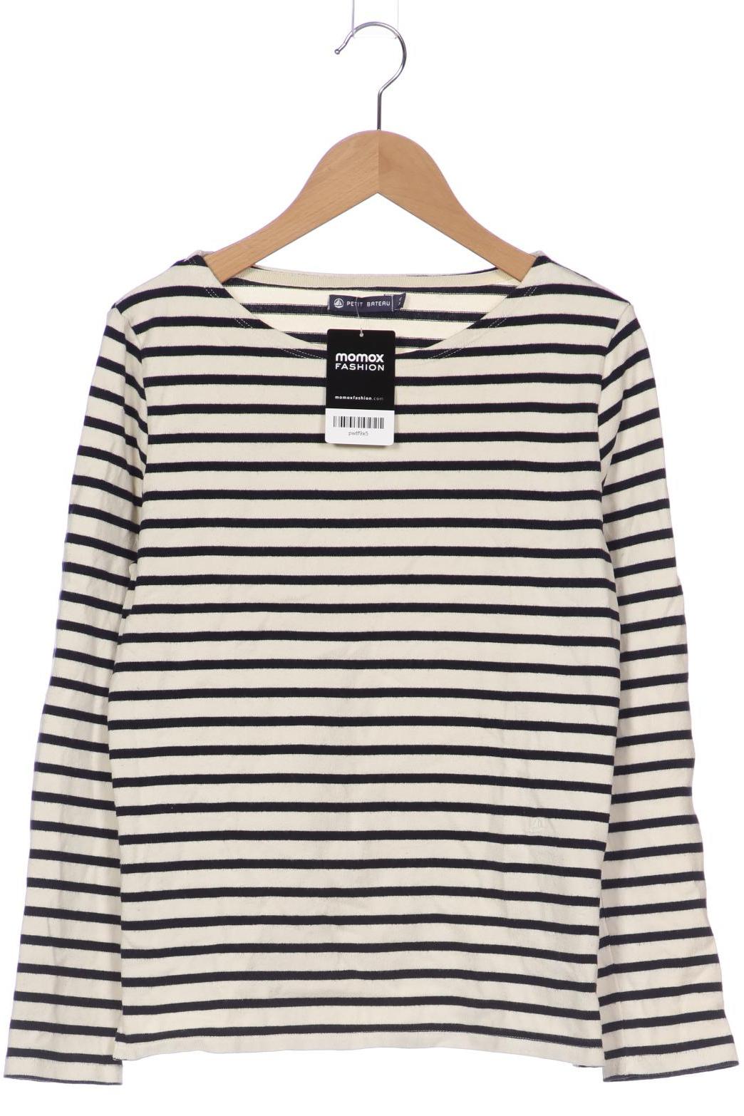 

Petit Bateau Damen Langarmshirt, weiß, Gr. 34