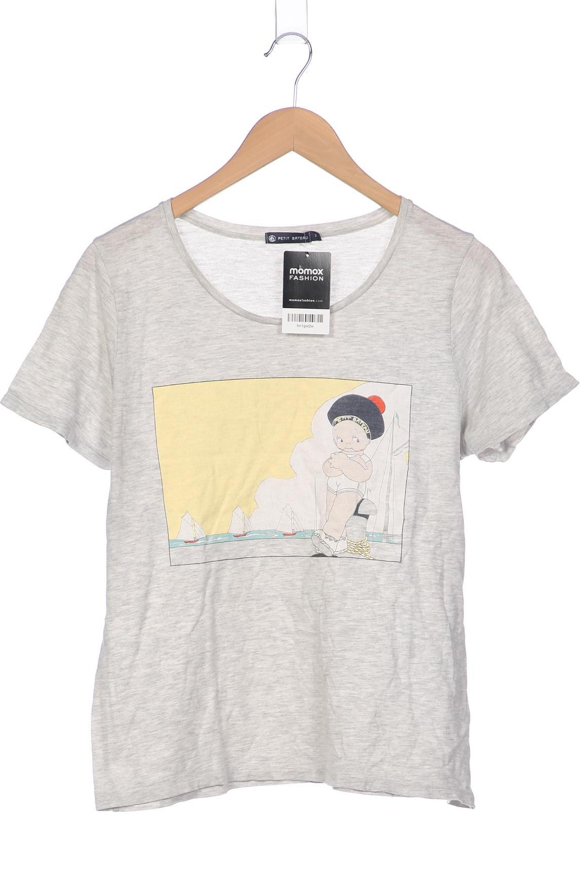 

Petit Bateau Damen T-Shirt, grau, Gr. 38