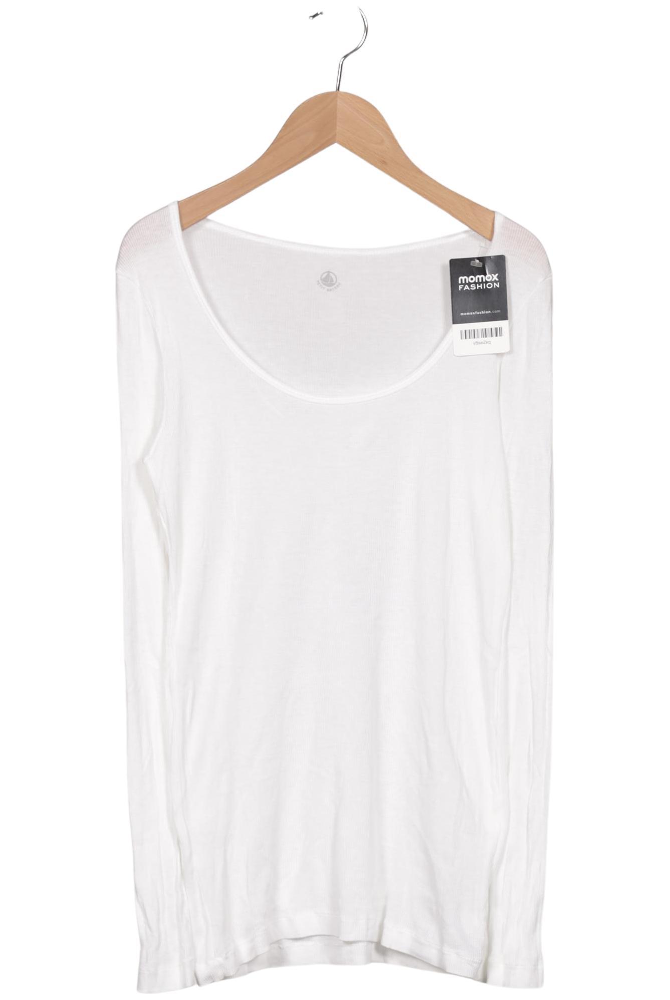 

Petit Bateau Damen Langarmshirt, weiß, Gr. 44