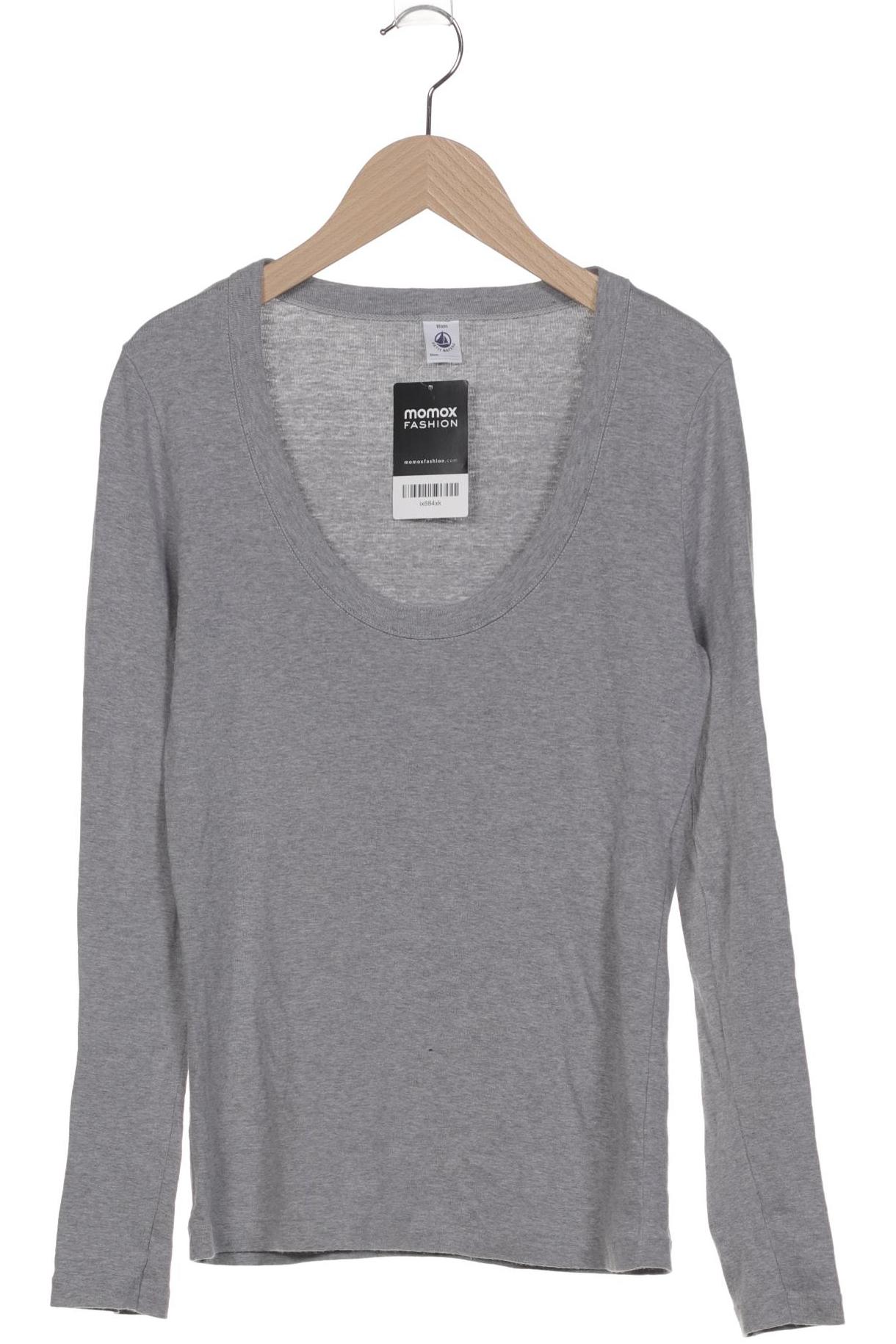 

Petit Bateau Damen Langarmshirt, grau, Gr. 40