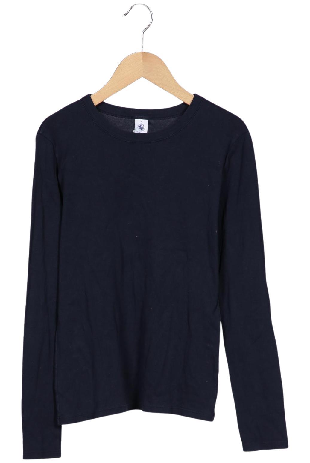 

Petit Bateau Damen Langarmshirt, marineblau, Gr. 36