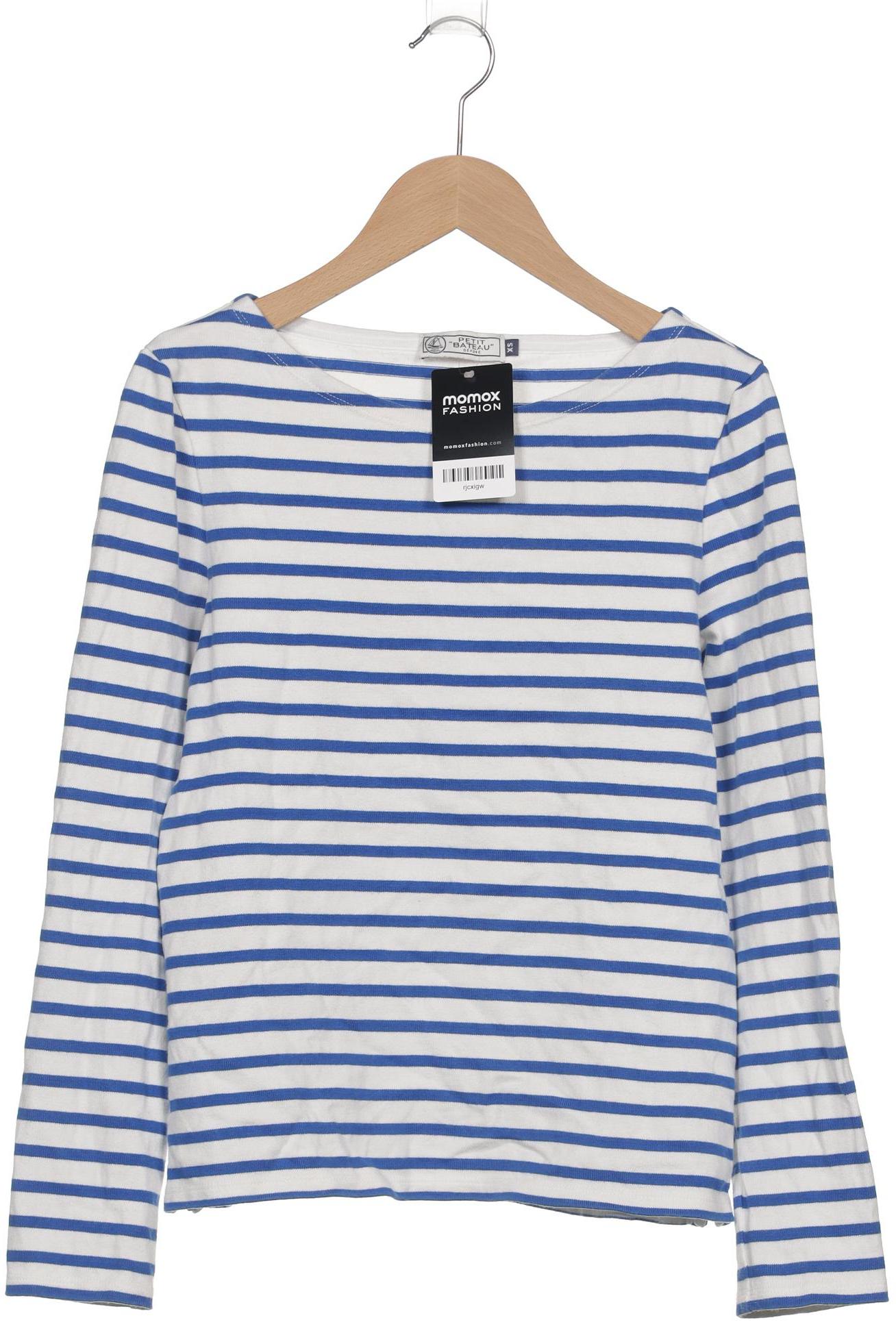 

Petit Bateau Damen Langarmshirt, weiß, Gr. 34