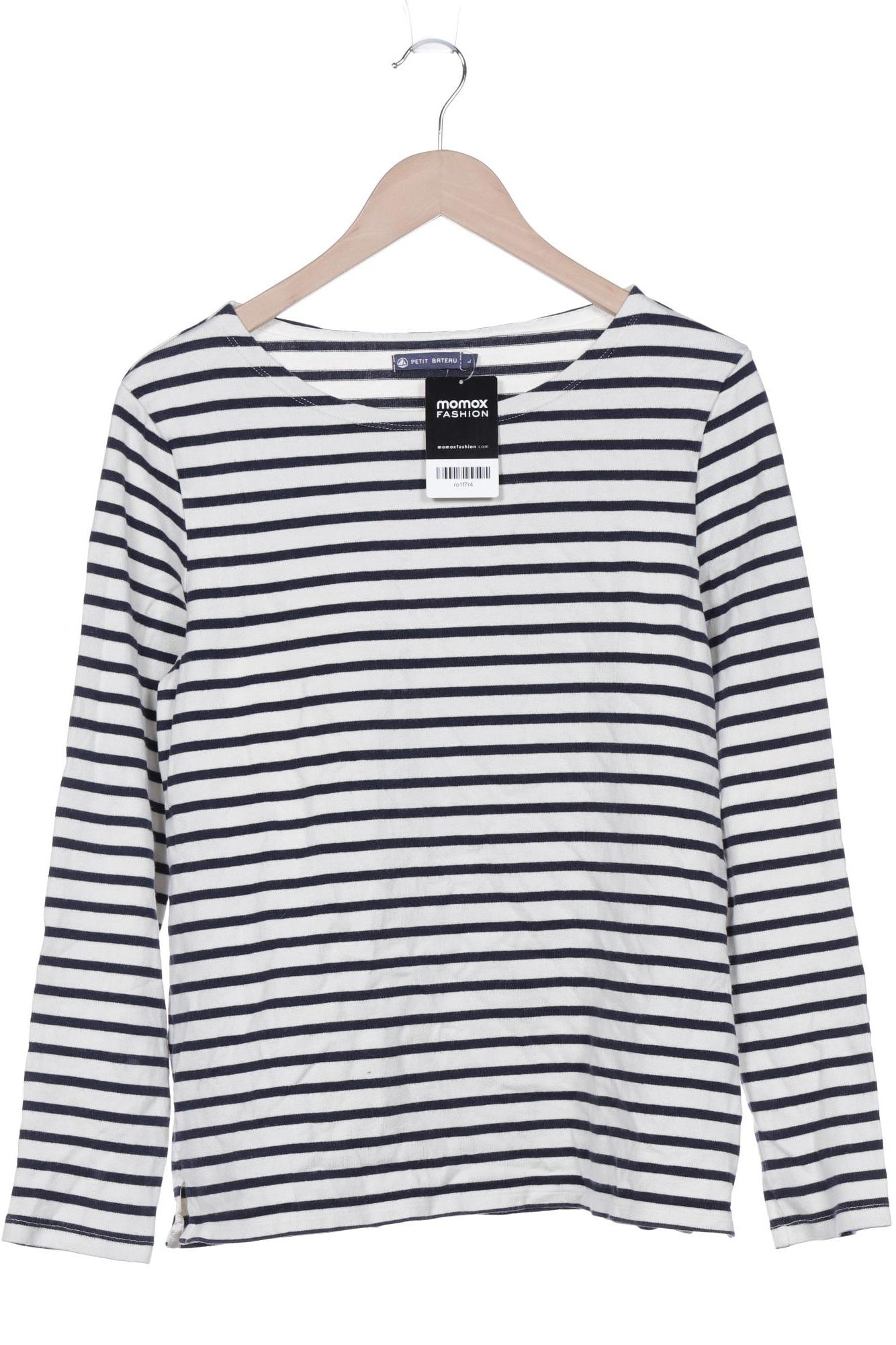 

Petit Bateau Damen Langarmshirt, weiß, Gr. 42