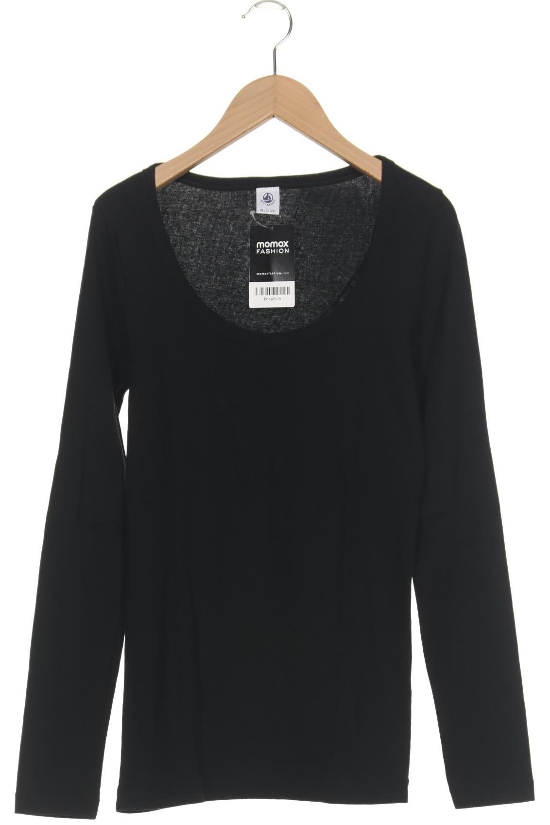 

Petit Bateau Damen Langarmshirt, schwarz, Gr. 44