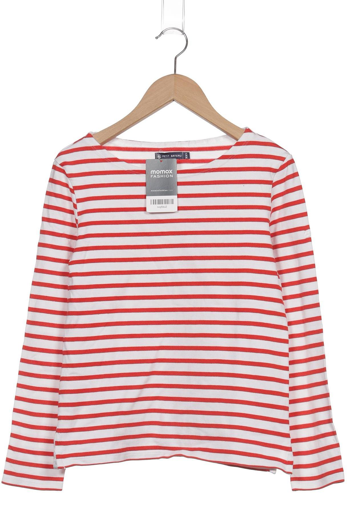 

Petit Bateau Damen Langarmshirt, weiß, Gr. 32