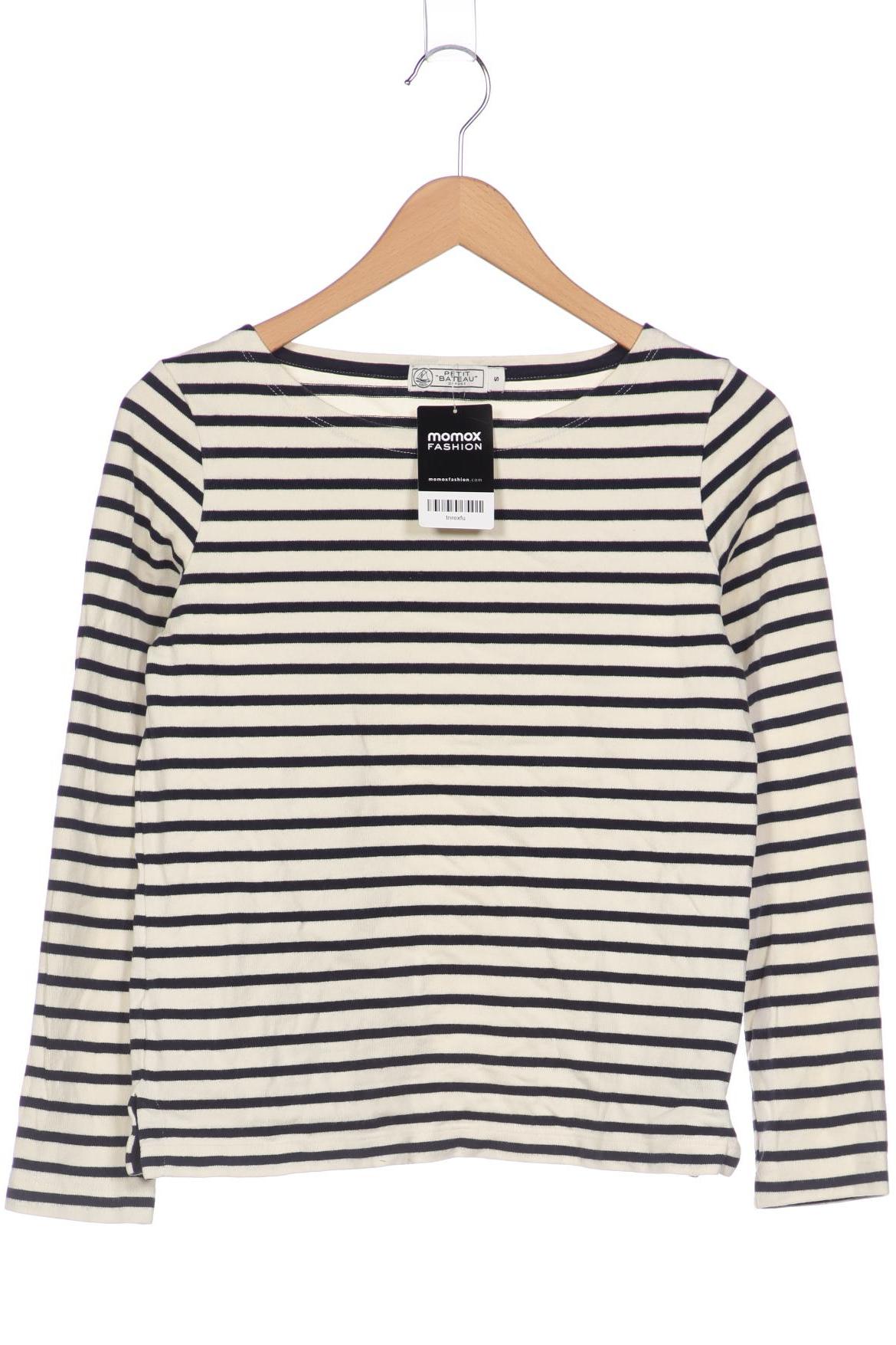 

Petit Bateau Damen Langarmshirt, weiß, Gr. 36