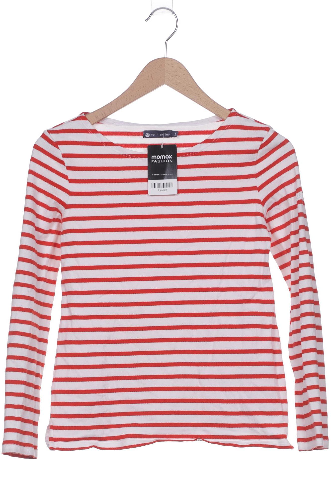 

Petit Bateau Damen Langarmshirt, weiß, Gr. 34