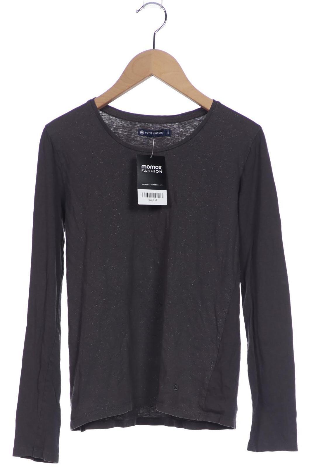 

Petit Bateau Damen Langarmshirt, grau, Gr. 32