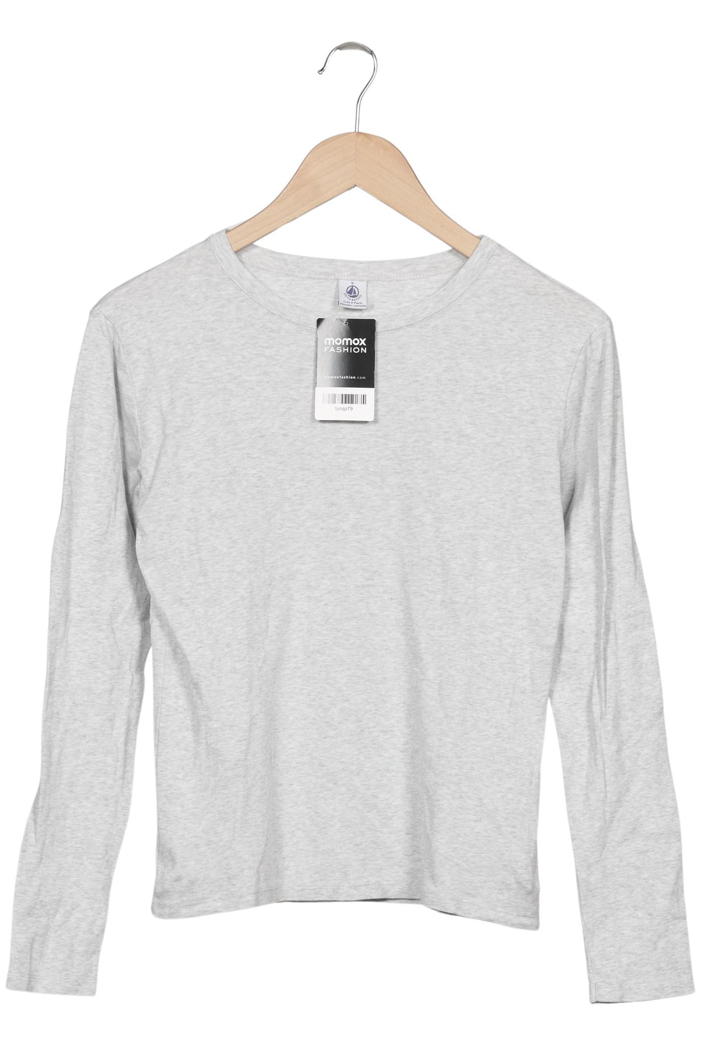 

Petit Bateau Damen Langarmshirt, grau, Gr. 36