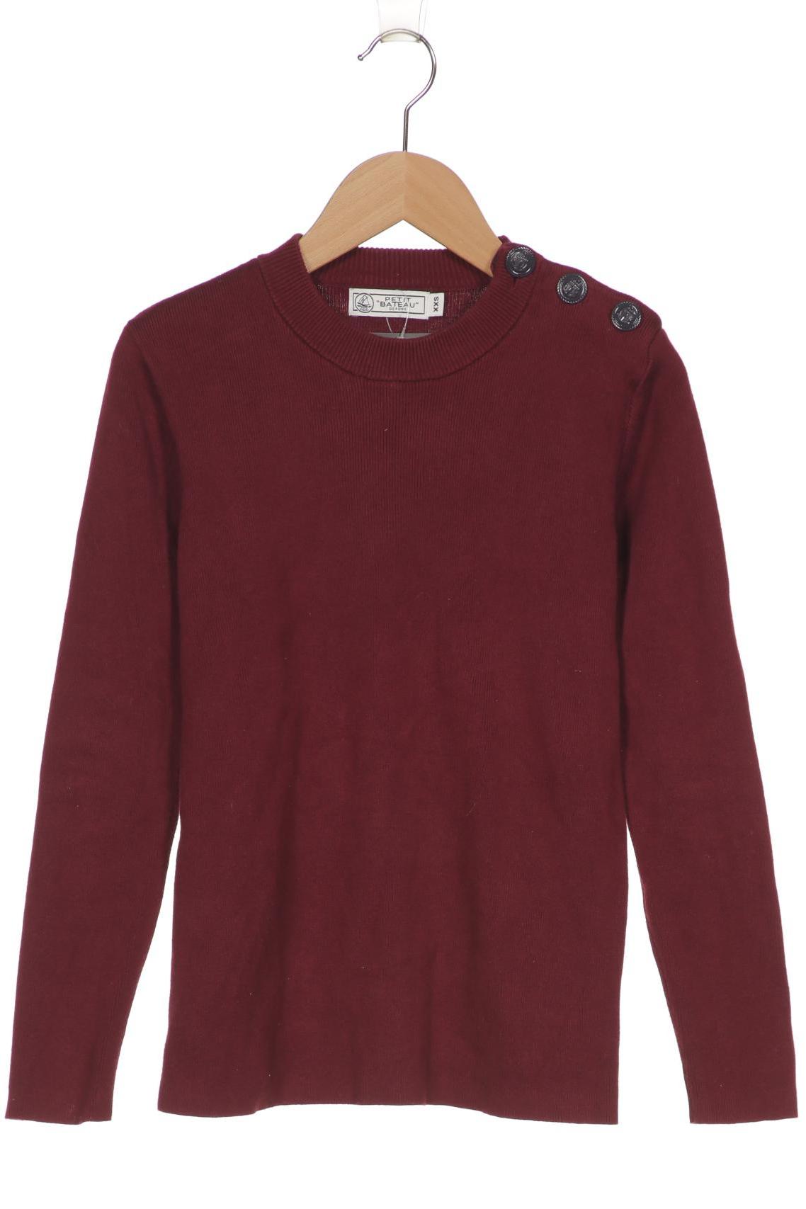 

Petit Bateau Damen Pullover, bordeaux, Gr. 32