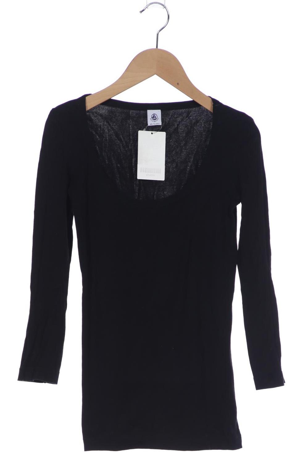 

Petit Bateau Damen Langarmshirt, schwarz, Gr. 34