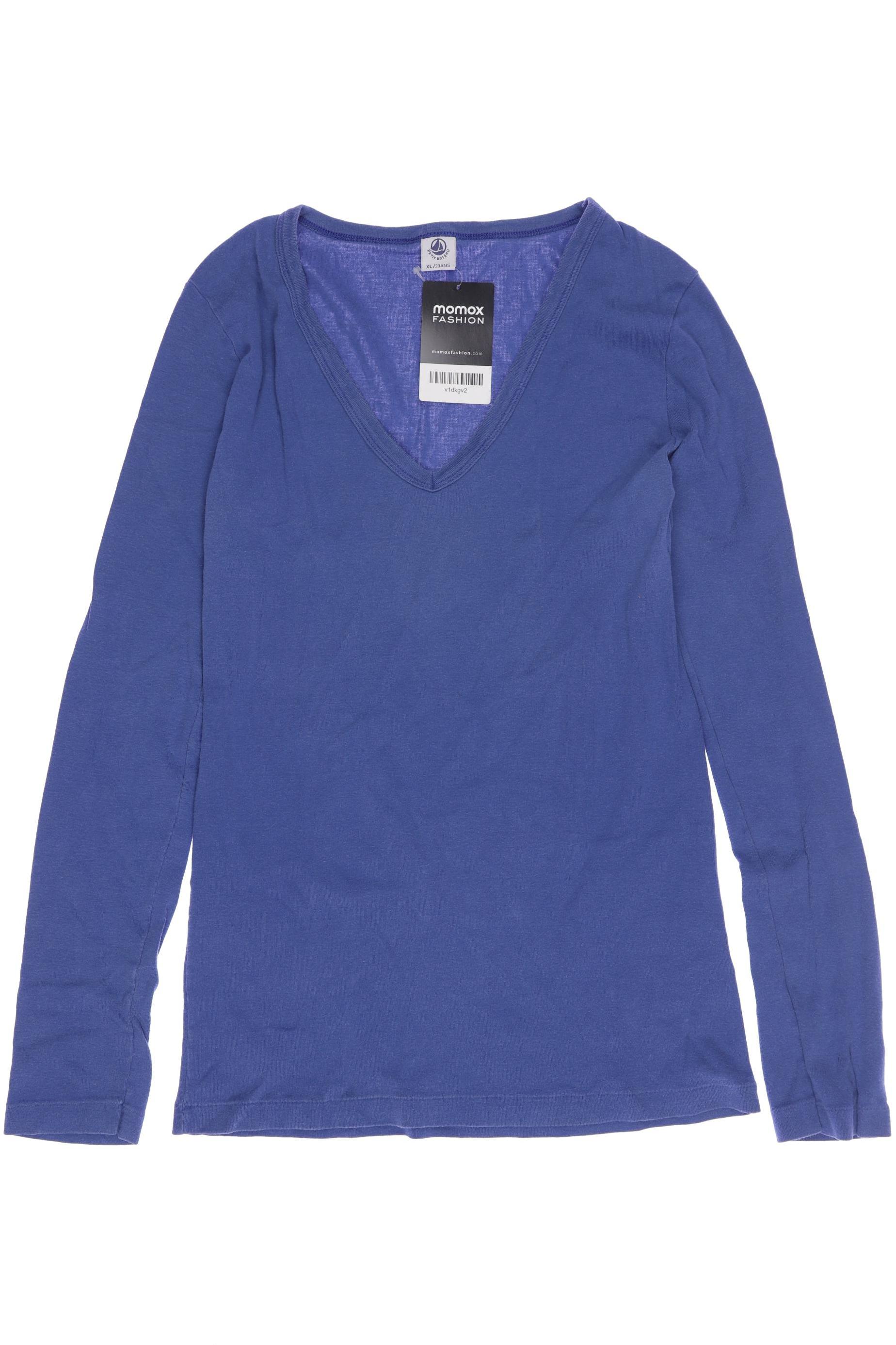 

Petit Bateau Damen Langarmshirt, blau, Gr. 44