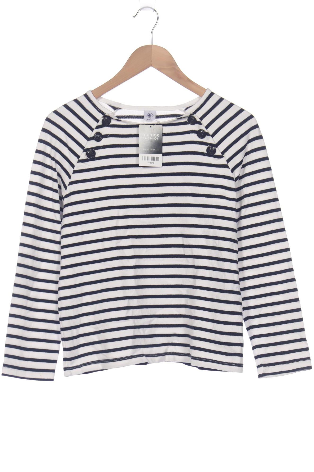 

Petit Bateau Damen Langarmshirt, weiß, Gr. 36