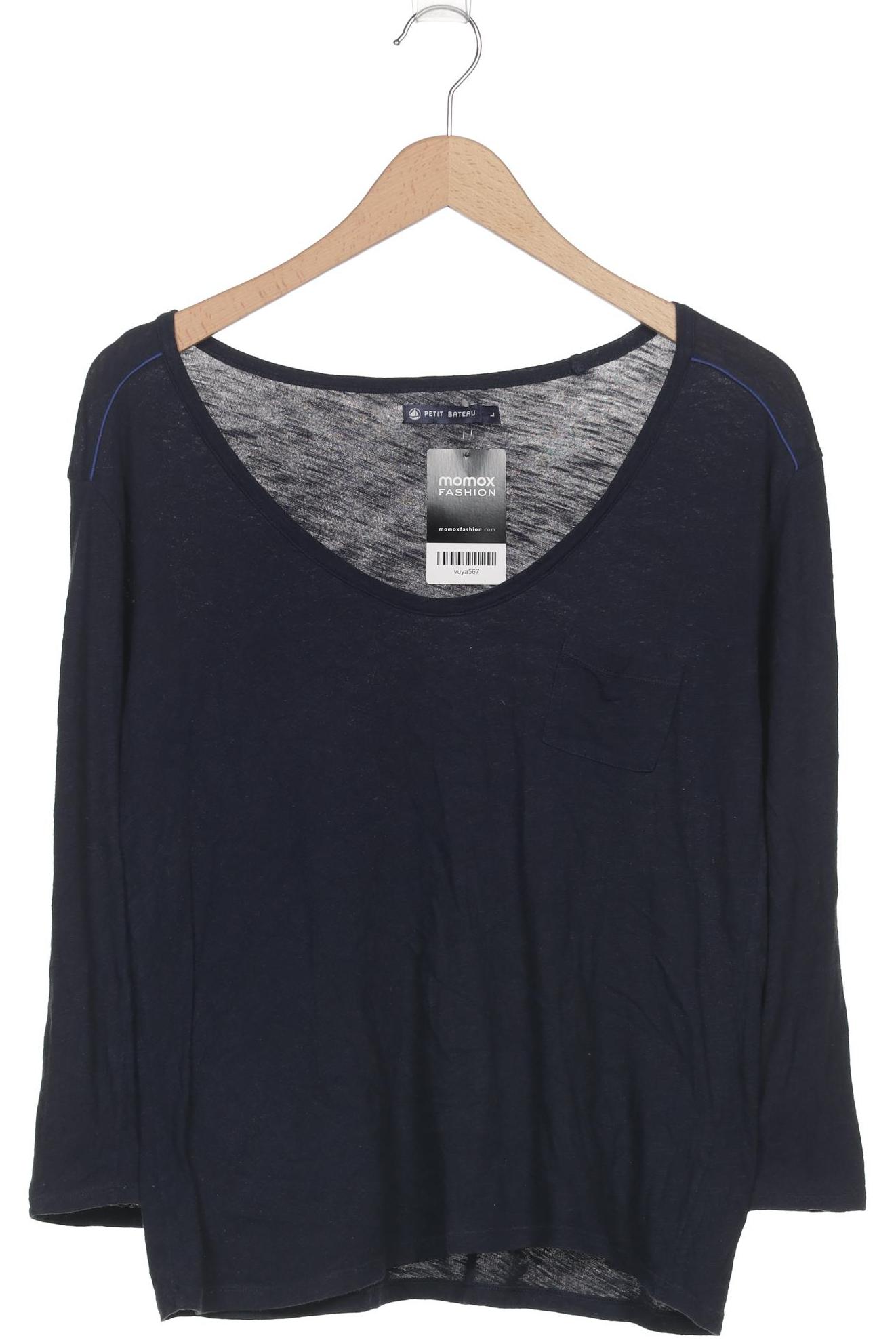 

Petit Bateau Damen Langarmshirt, marineblau, Gr. 42