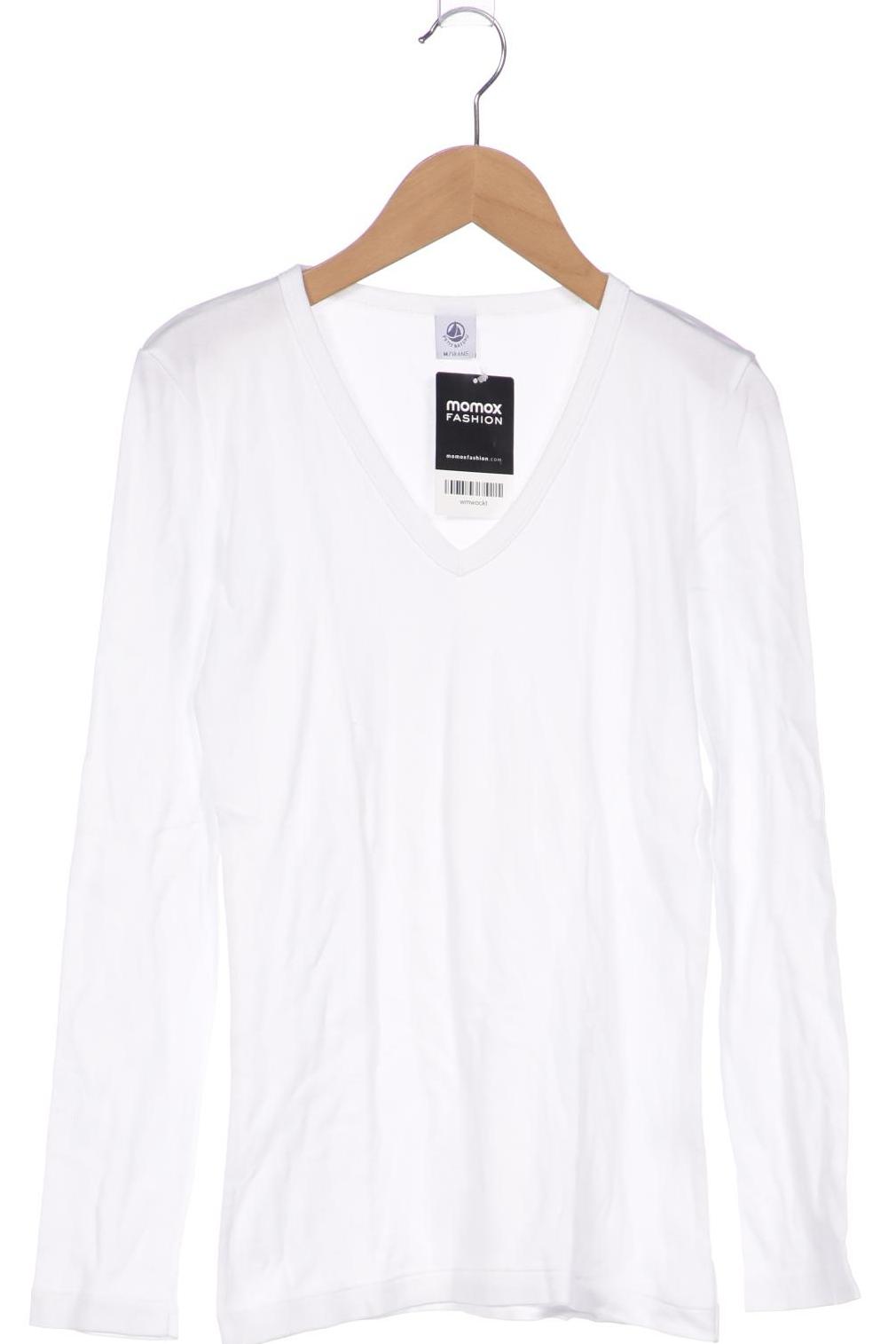 

Petit Bateau Damen Langarmshirt, weiß, Gr. 38