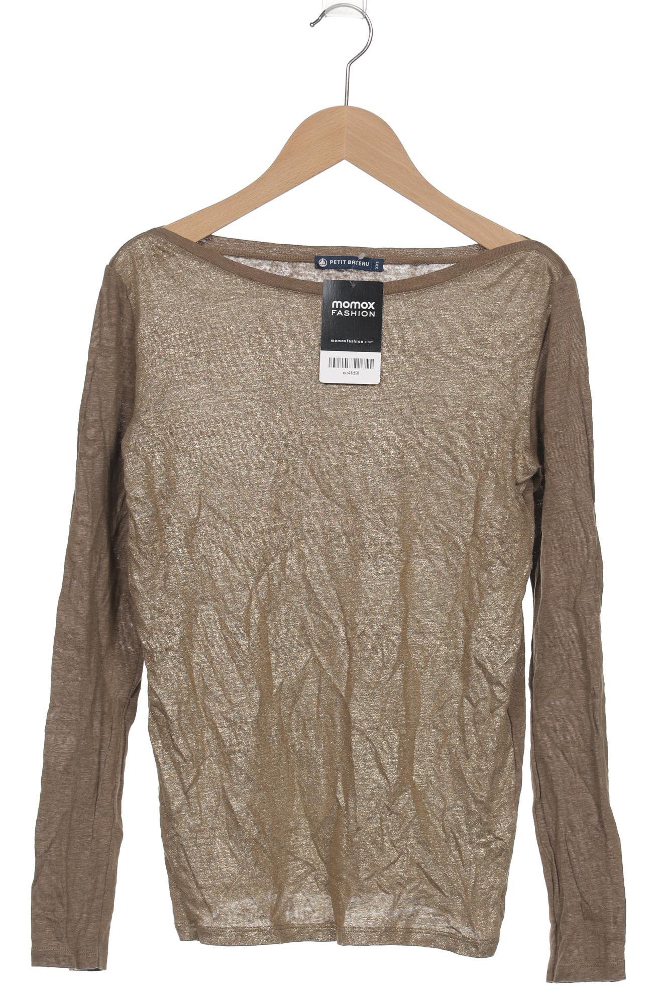 

Petit Bateau Damen Langarmshirt, braun, Gr. 32