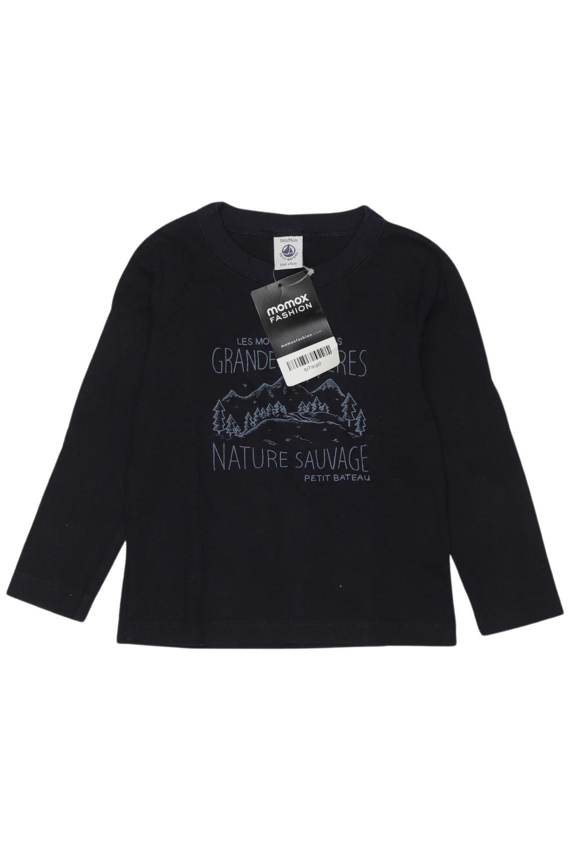 

Petit Bateau Jungen Langarmshirt, marineblau, Gr. 92