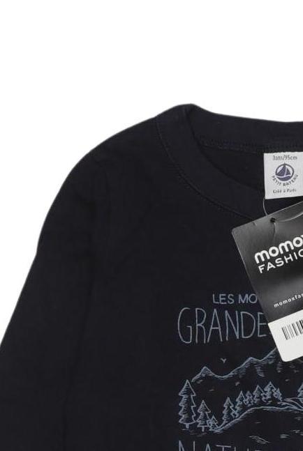 Thumbnail - Petit Bateau Jungen Langarmshirt, marineblau, Gr. 92