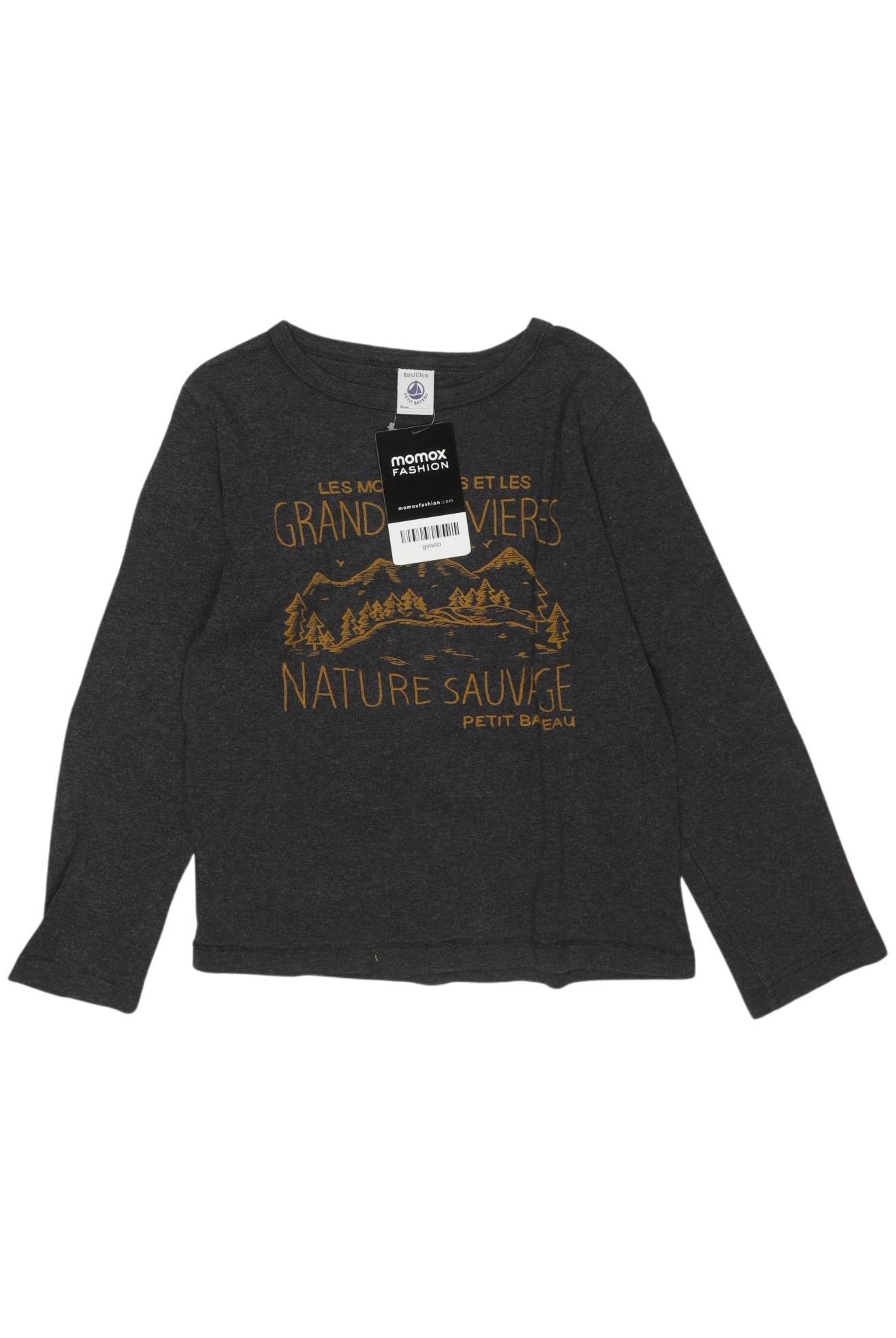 

Petit Bateau Jungen Langarmshirt, grau, Gr. 128