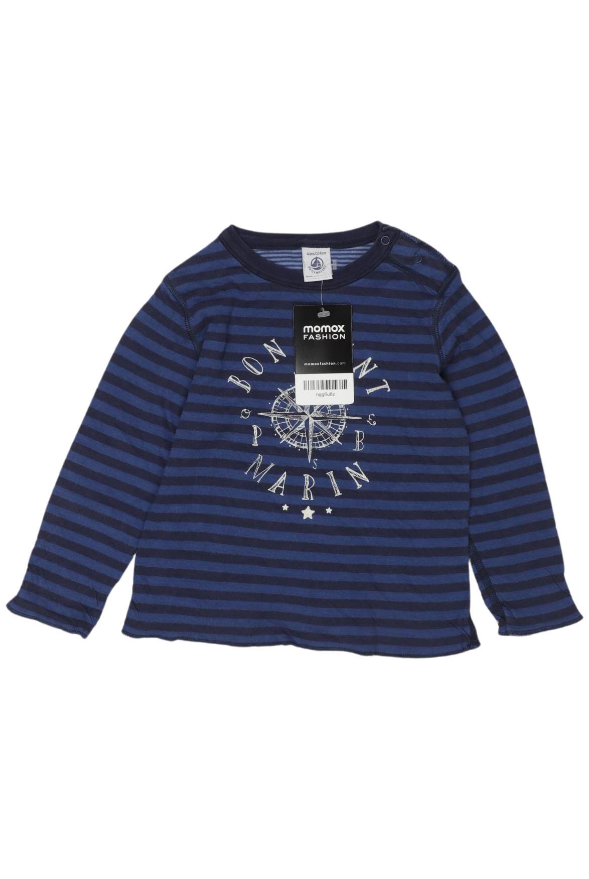 

Petit Bateau Jungen Langarmshirt, marineblau, Gr. 104