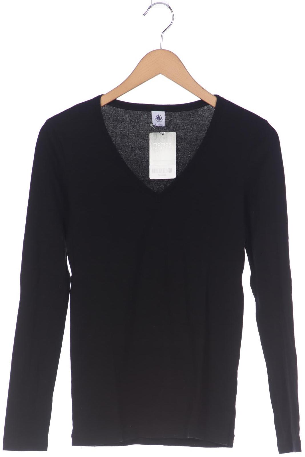 

Petit Bateau Damen Langarmshirt, schwarz, Gr. 20