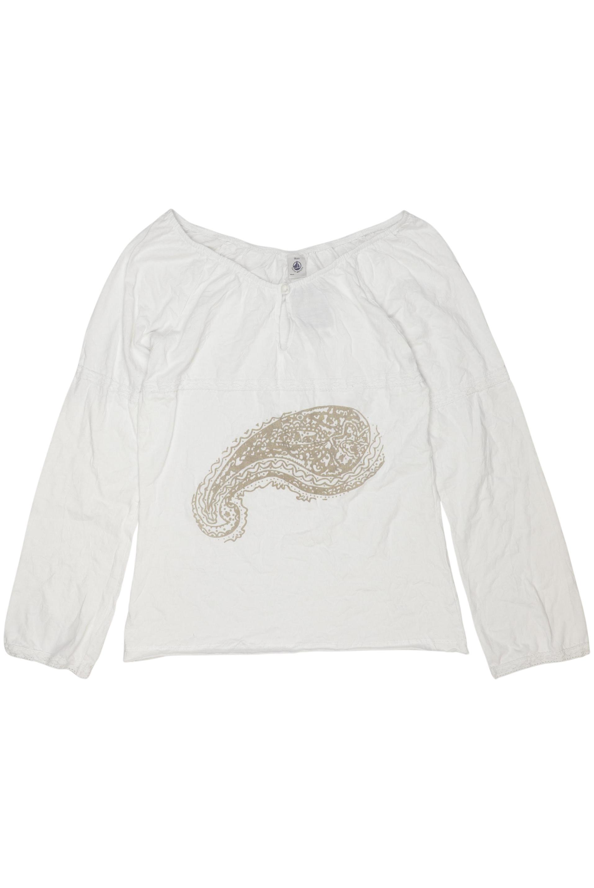 

Petit Bateau Mädchen Langarmshirt, weiß, Gr. 18