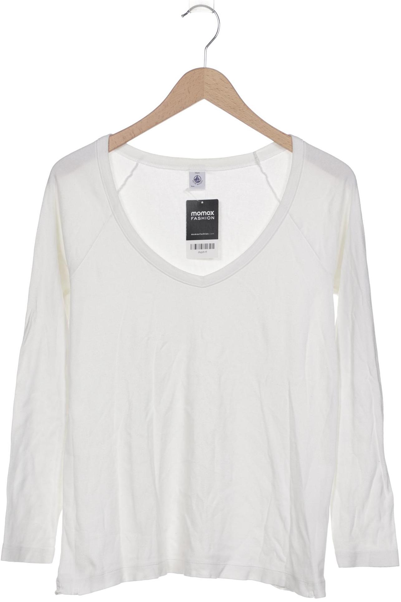 

Petit Bateau Damen Langarmshirt, weiß, Gr. 20