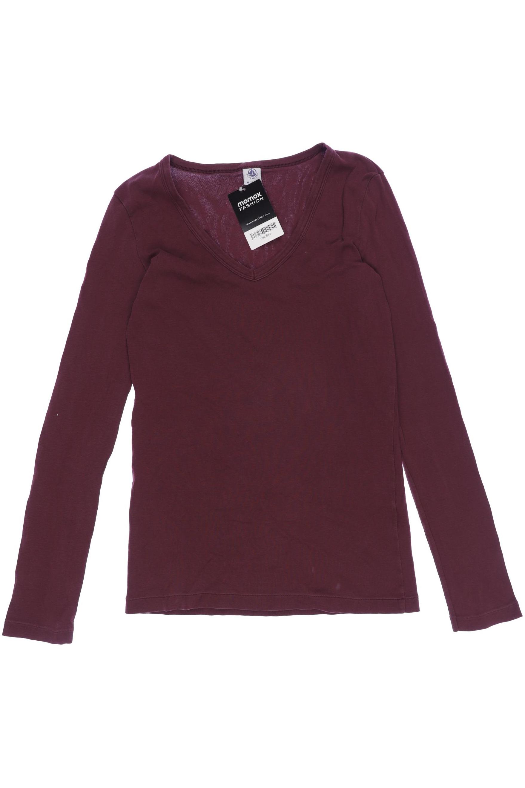 

Petit Bateau Damen Langarmshirt, bordeaux, Gr. 18