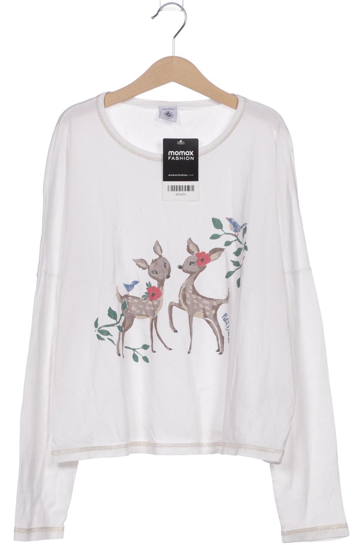 

Petit Bateau Damen Langarmshirt, weiß, Gr. 152