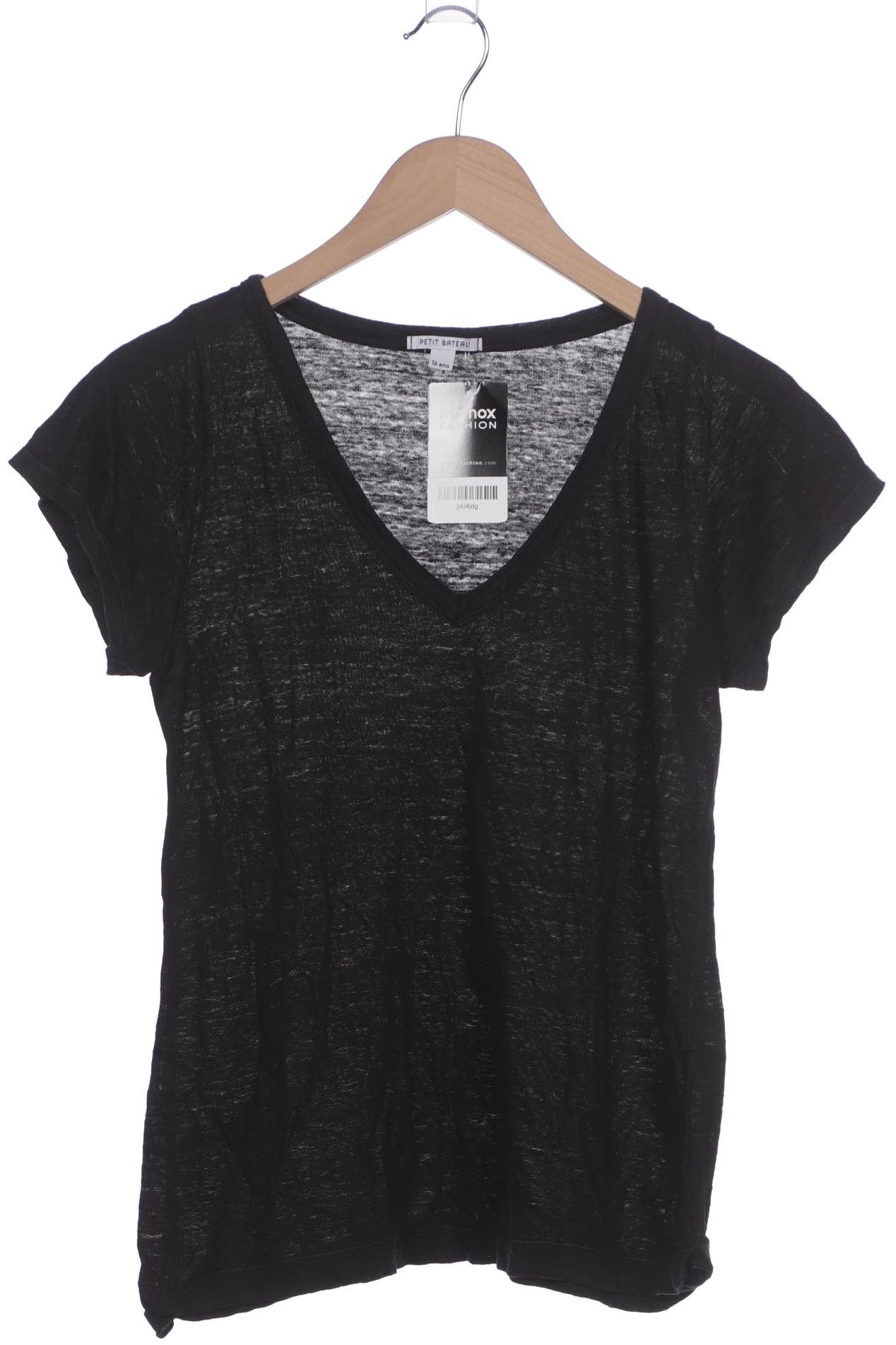 

Petit Bateau Damen T-Shirt, schwarz, Gr. 16