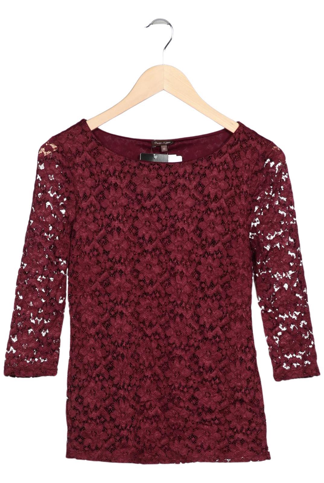 

Phase Eight Damen Langarmshirt, bordeaux, Gr. 12