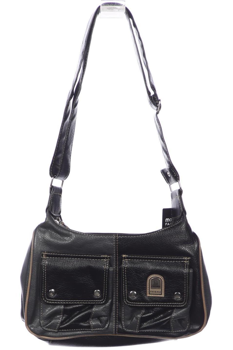 

phenix Damen Handtasche, schwarz, Gr.