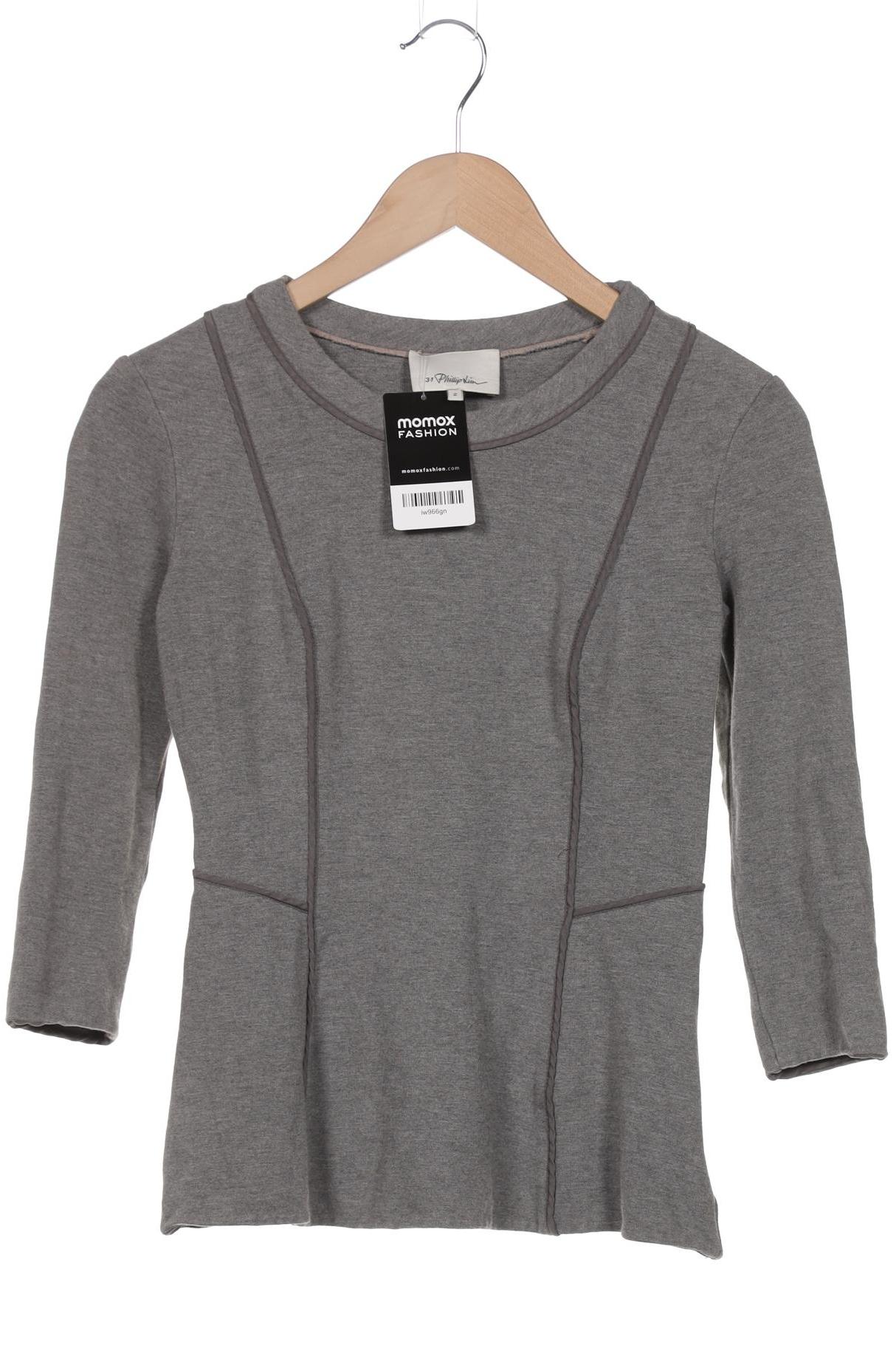 

Phillip Lim Damen Langarmshirt, grau, Gr. 34