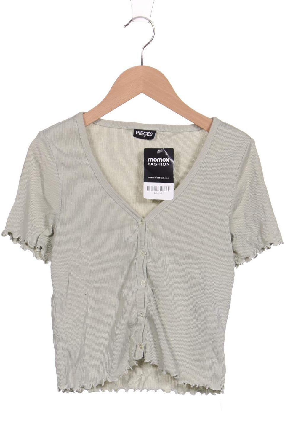 

pieces Damen Bluse, hellgrün, Gr. 36