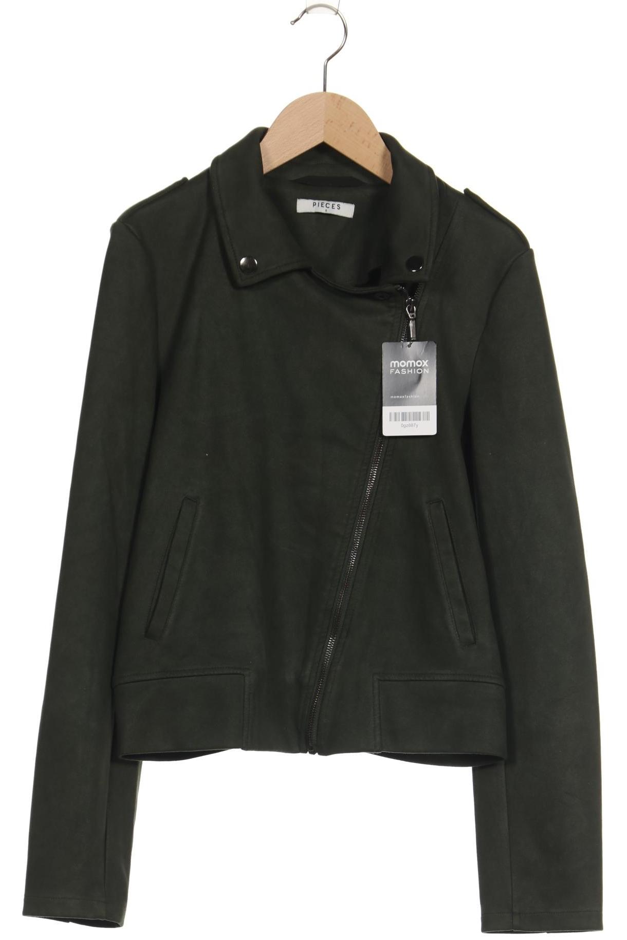 

pieces Damen Jacke, grün, Gr. 36
