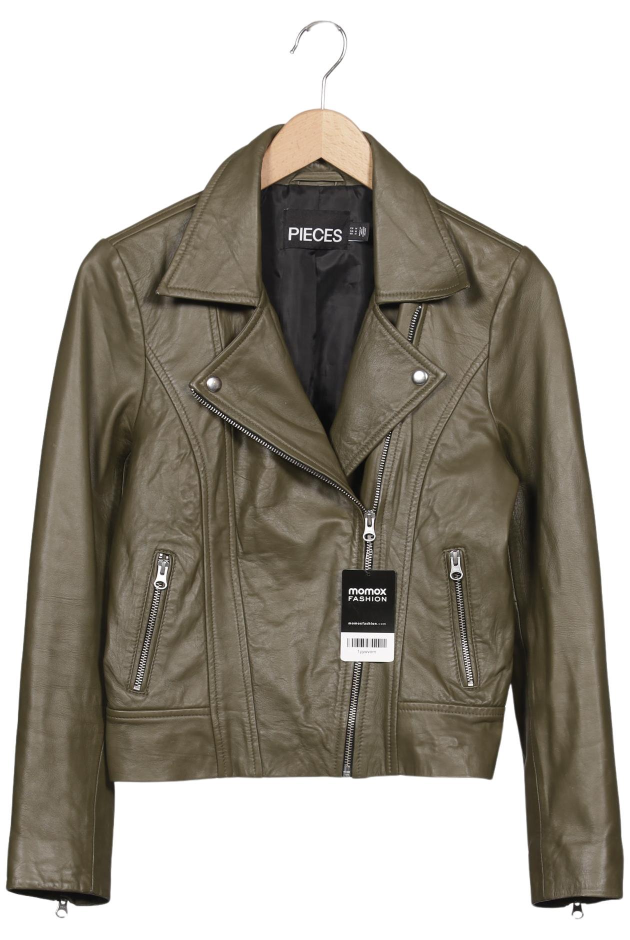 

pieces Damen Jacke, grün, Gr. 38