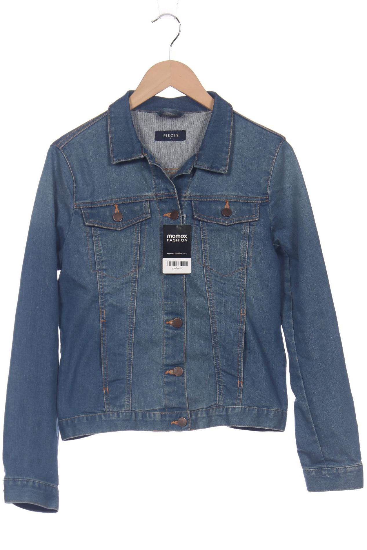 

pieces Damen Jacke, blau, Gr. 36