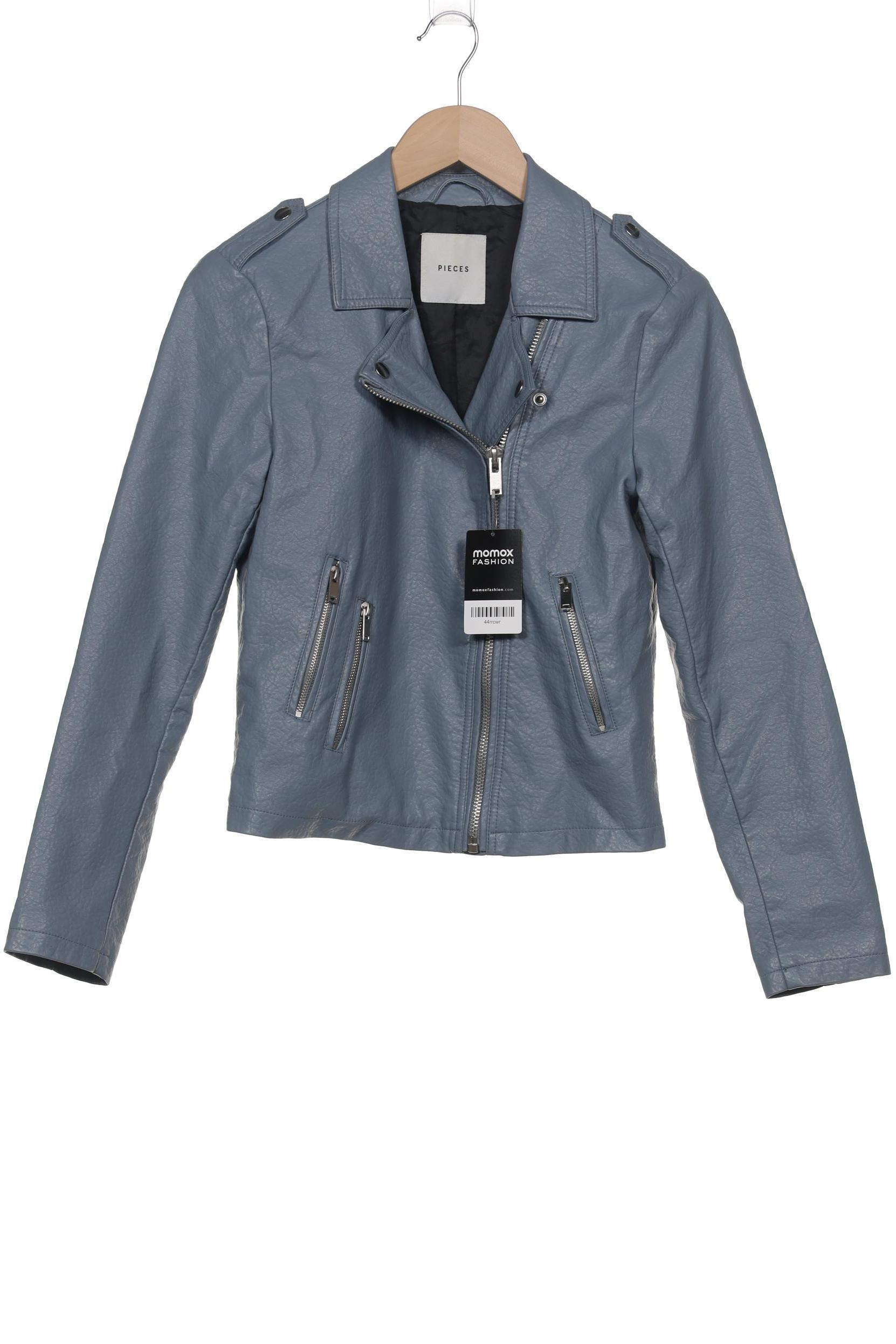 

pieces Damen Jacke, blau, Gr. 38