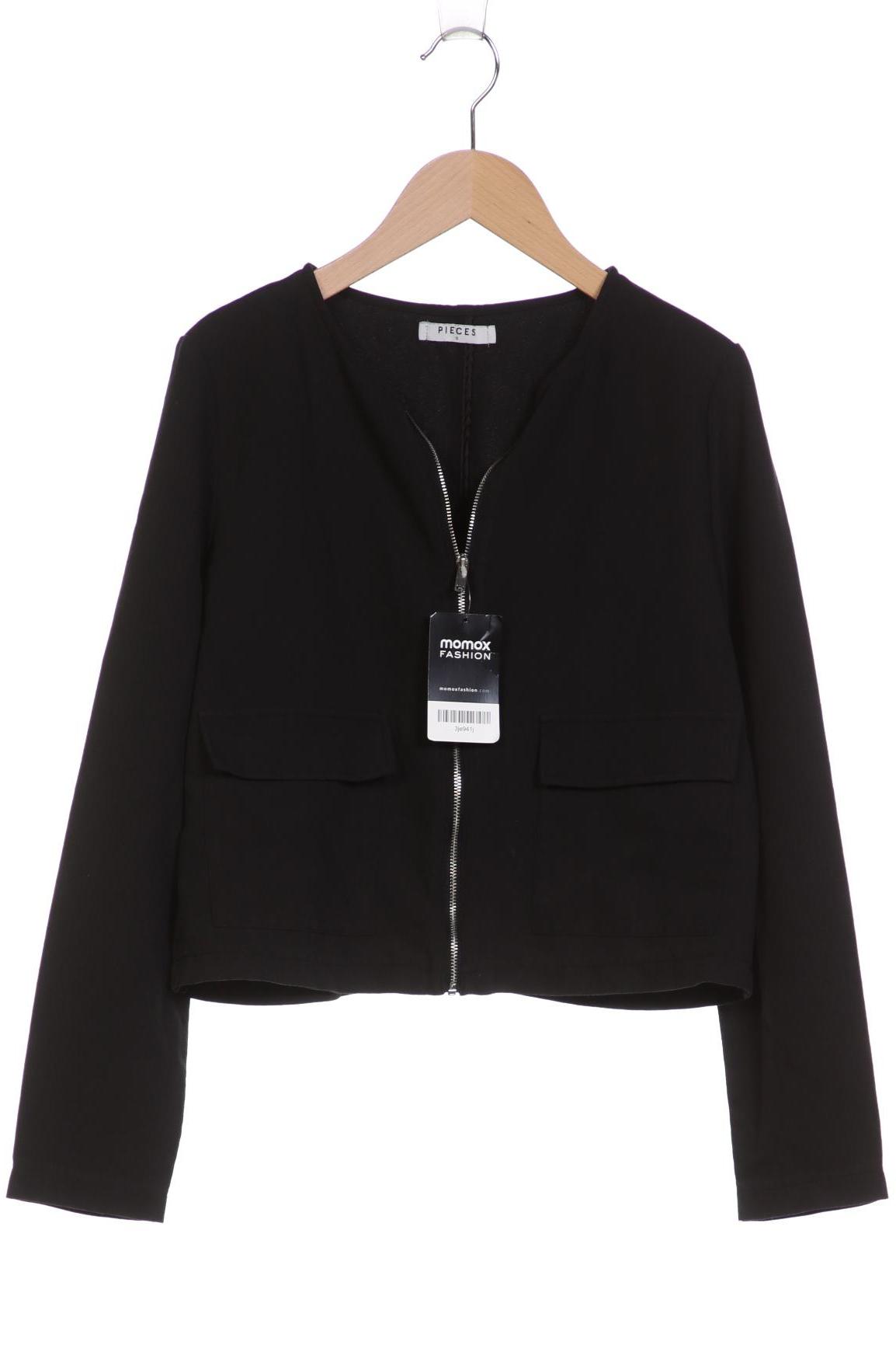 

pieces Damen Jacke, schwarz, Gr. 36