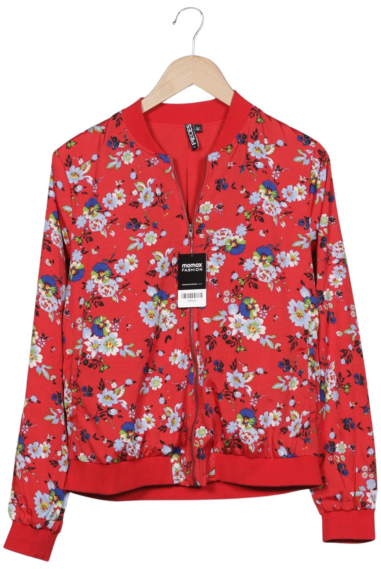 

pieces Damen Jacke, rot, Gr. 44