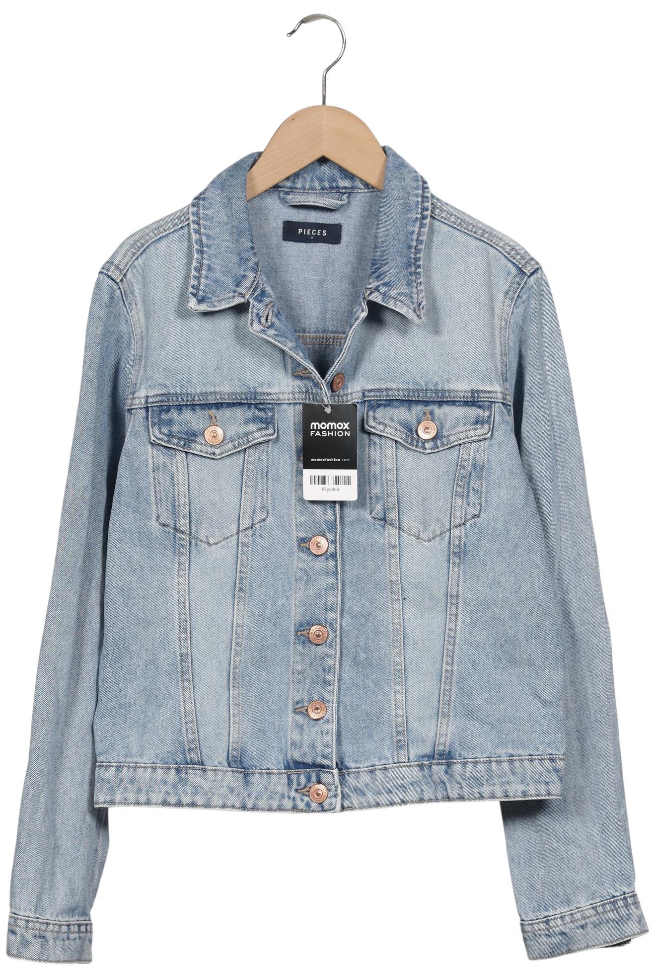 

pieces Damen Jacke, blau, Gr. 38