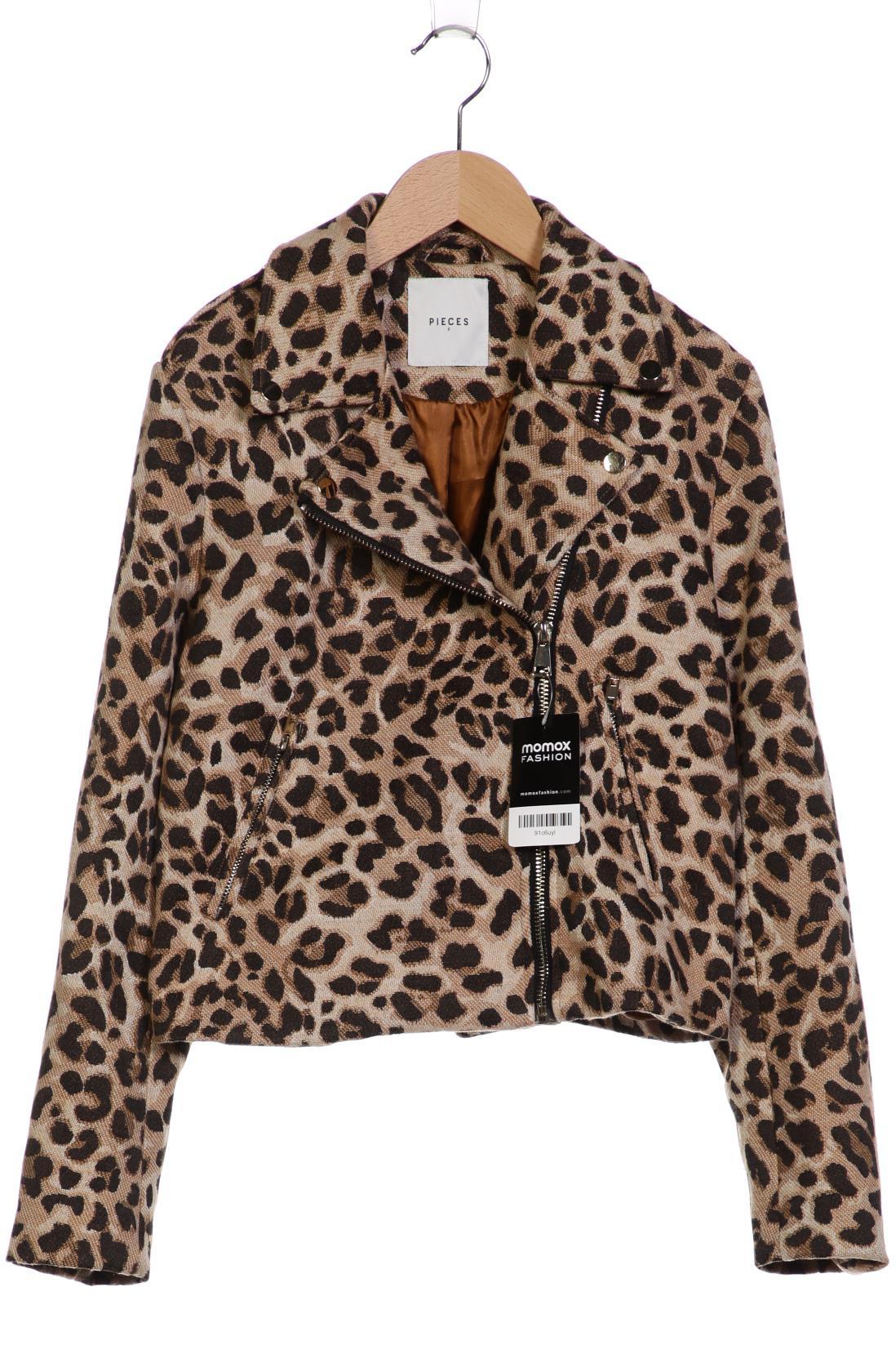 

pieces Damen Jacke, braun, Gr. 36