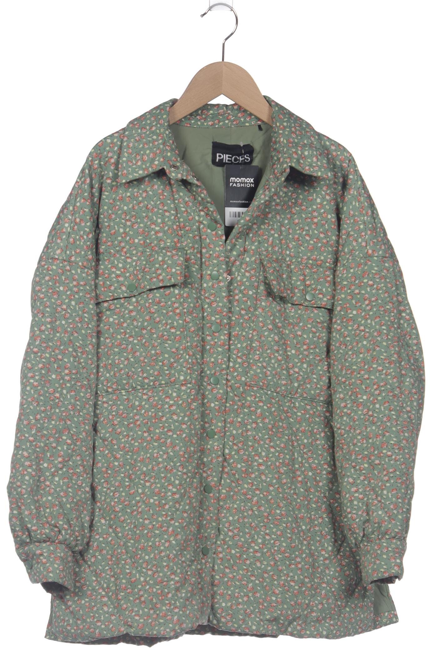 

pieces Damen Jacke, grün, Gr. 36