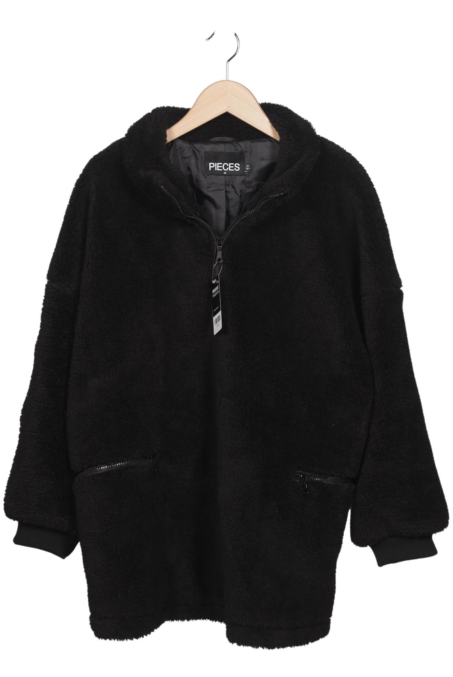 

pieces Damen Jacke, schwarz, Gr. 46