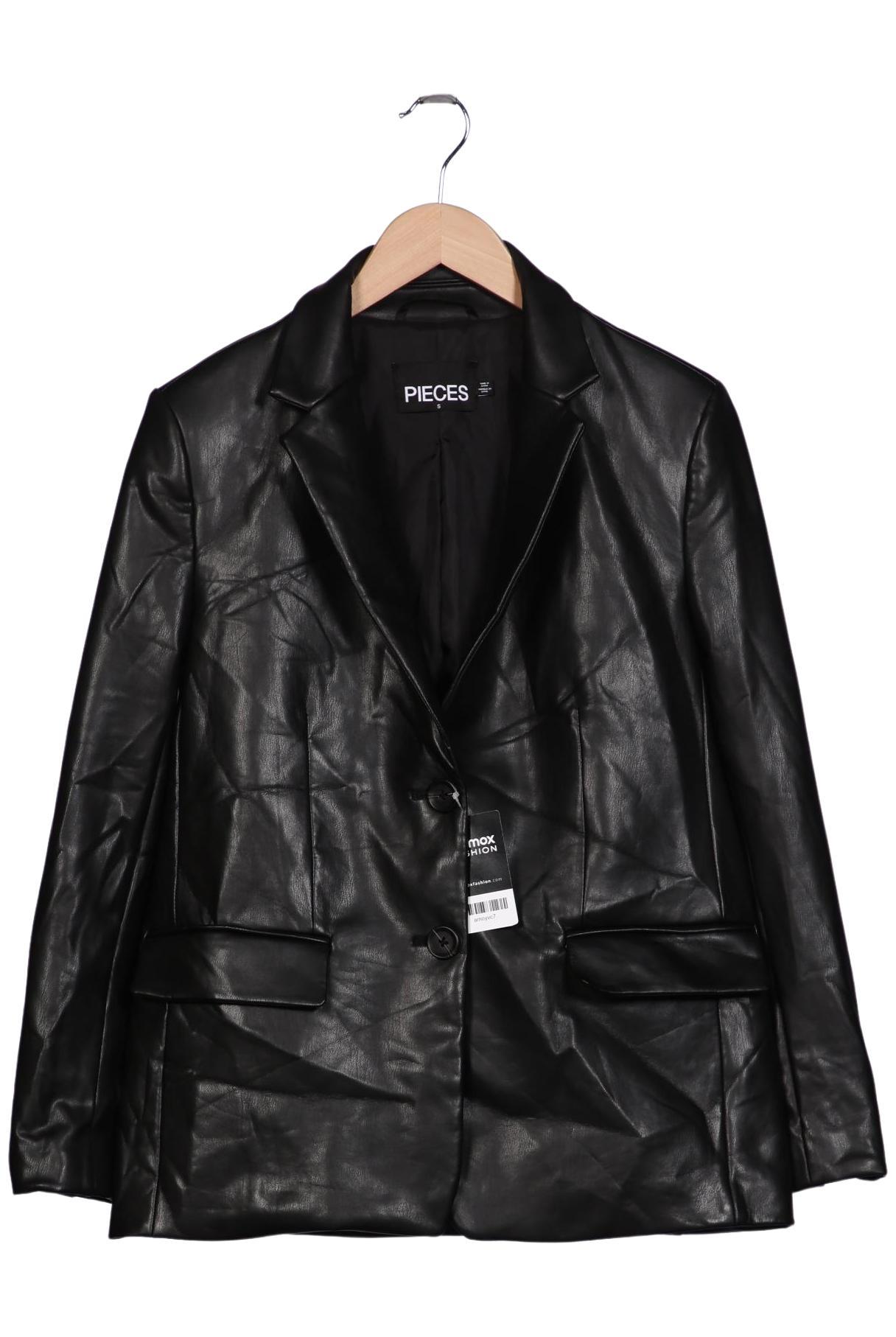 

pieces Damen Jacke, schwarz, Gr. 36