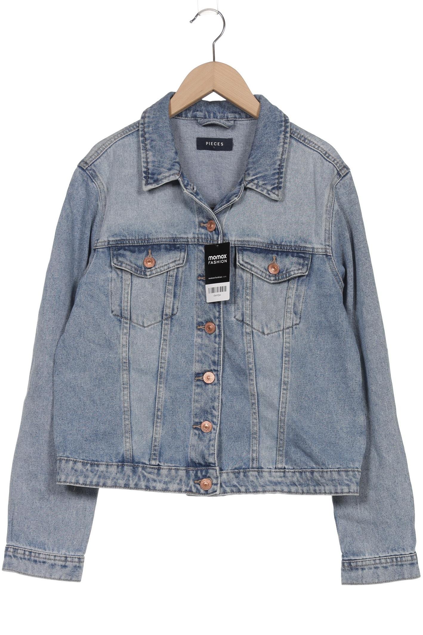 

pieces Damen Jacke, blau, Gr. 42